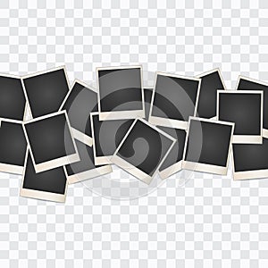 Photo frame Collage on a transparent background. Vector