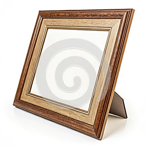 Photo frame with empty area isolated on white background
