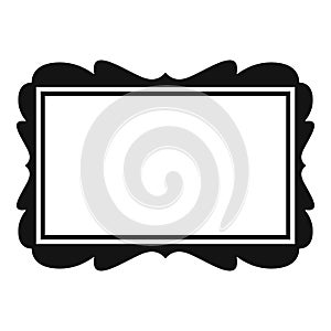 Photo frame icon simple vector. Frame picture