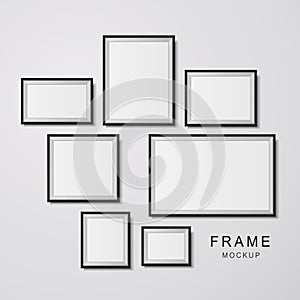 Photo frame mockup set