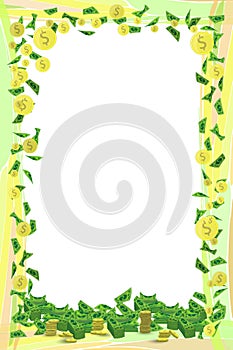 Photo frame monetary vertical orientation