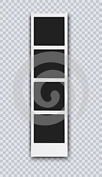 Photo frame vector realistic illustration