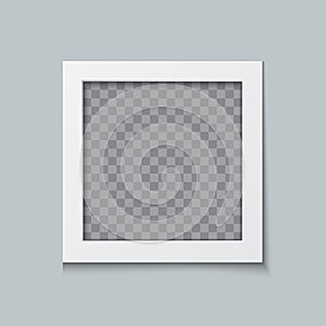 Photo frame vector realistic illustration