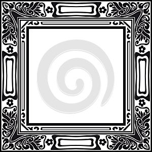 Photo Frame Vintage Retro Vector