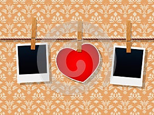 Photo Frames And Heart