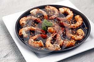 Freshly cooked Gambas photo