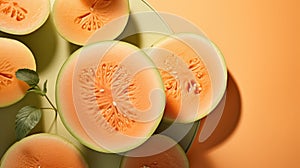 Photo of Galia Melon taken from the top