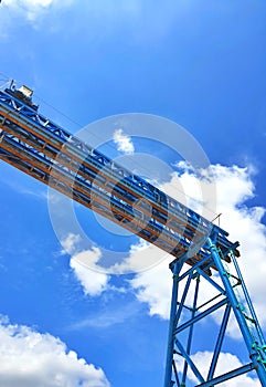 This is a photo of the gantry portal for lifting girders