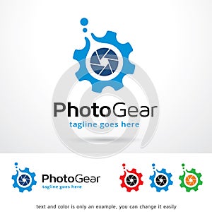 Photo Gear Template Design Vector