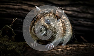 photo of gerbil rodent in its natural habitat. Generative AI