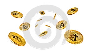 Photo Golden Bitcoins