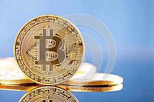 Photo Golden Bitcoins