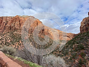 Photo of the Great Arch in Zion National Park