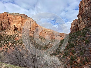 Photo of the Great Arch in Zion National Park