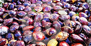 photo of a group of jengkol in a traditional market