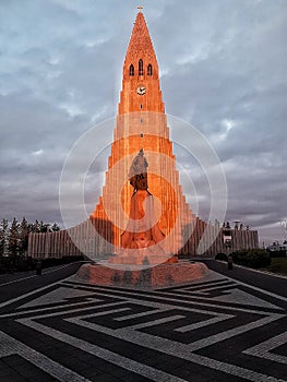 HALLGRÃÂMSKIRKJA church Reykjavik Iceland Europe photo