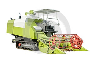 Photo of harvest machine with isolated background