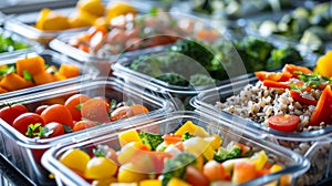 A photo of healthy meal prep emphasizing the importance of proper nutrition in weight loss.