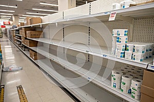 Toilet Paper Storage - Shortage Covid 19 Pandemic