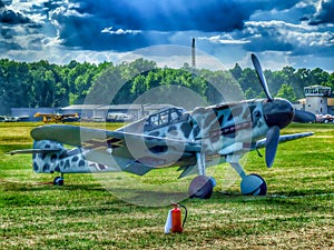 Messerschmidt bf-109 g6 in Goraszka in Poland