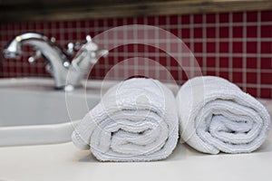 Photo For Hotels and Massage Parlors. Purity and Softness. Towel Textile