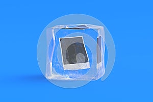 Photo in ice cube