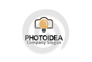 Photo Idea Camera Logo Illustration Design