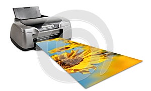 Photo inkjet printer, isolated