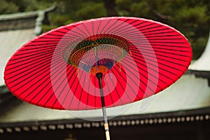 Photo of Japanese red parasol