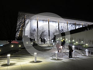 John F. Kenney Center at Night in Washington DC