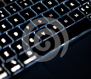 Photo of keyboard clavier Backlit keyboard photo