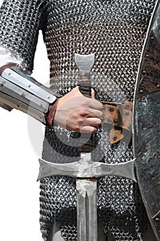 Photo of knight with sword