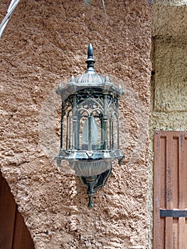photo of a lantern in egyptian house