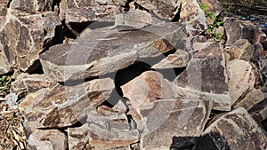 Photo of a large pile of stones