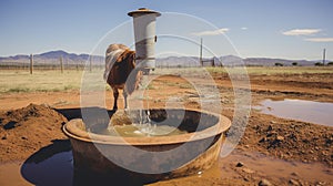 A Photo of a Livestock Waterer on a Farm