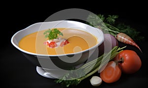 The photo of the Lobster bisque