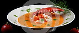 The photo of the Lobster bisque