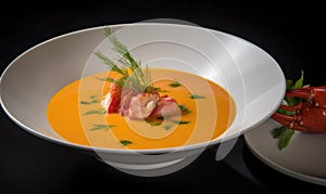 The photo of the Lobster bisque