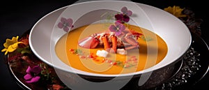 The photo of the Lobster bisque