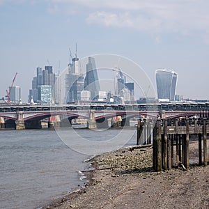 Photo of London skyline showing buildings at 20 Fenchurch Street `Walkie Talkie Building` and 122 Leadenhall Street photo