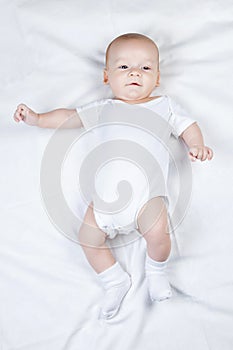 Photo of lying three-month child