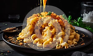 The photo of mac and cheese