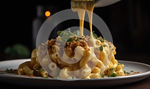 The photo of mac and cheese photo