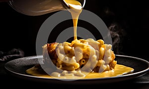 The photo of mac and cheese photo