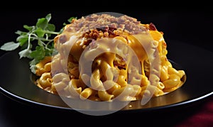 The photo of mac and cheese photo