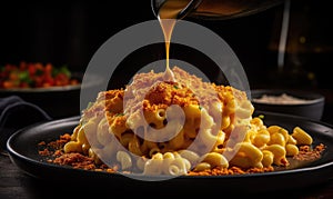 The photo of mac and cheese photo