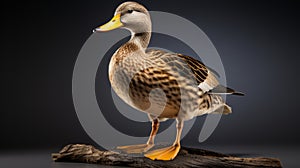 Duck On Log: Graflex Speed Graphic Style Zbrush Art photo