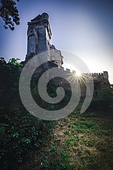 Photo of medieval castle in Austria burg lichtenstein