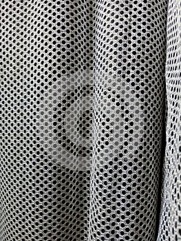 photo of mesh material for upholstering the jacket