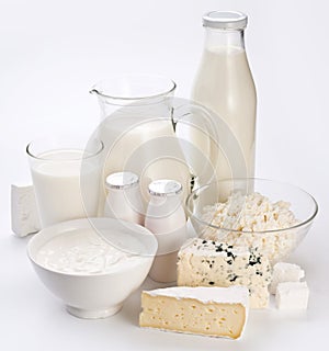 Photo of milk products.